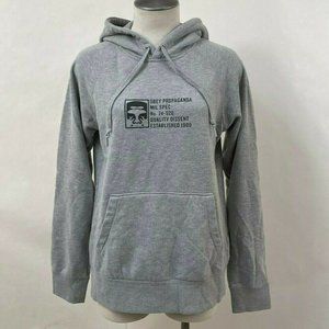 Obey Hoodie Sweatshirt "Half Face Mil Spec" Grey